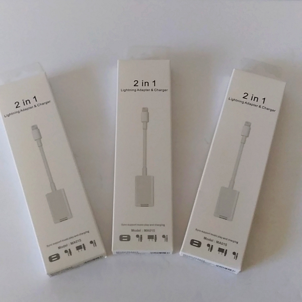 2 in 1 Lightning Adapter & Charger NEW in box!